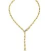 Lucia 18K Yellow Gold & Diamond Lariat Necklace -Fashion Jewelry & Accessories 0400010495629 GOLD