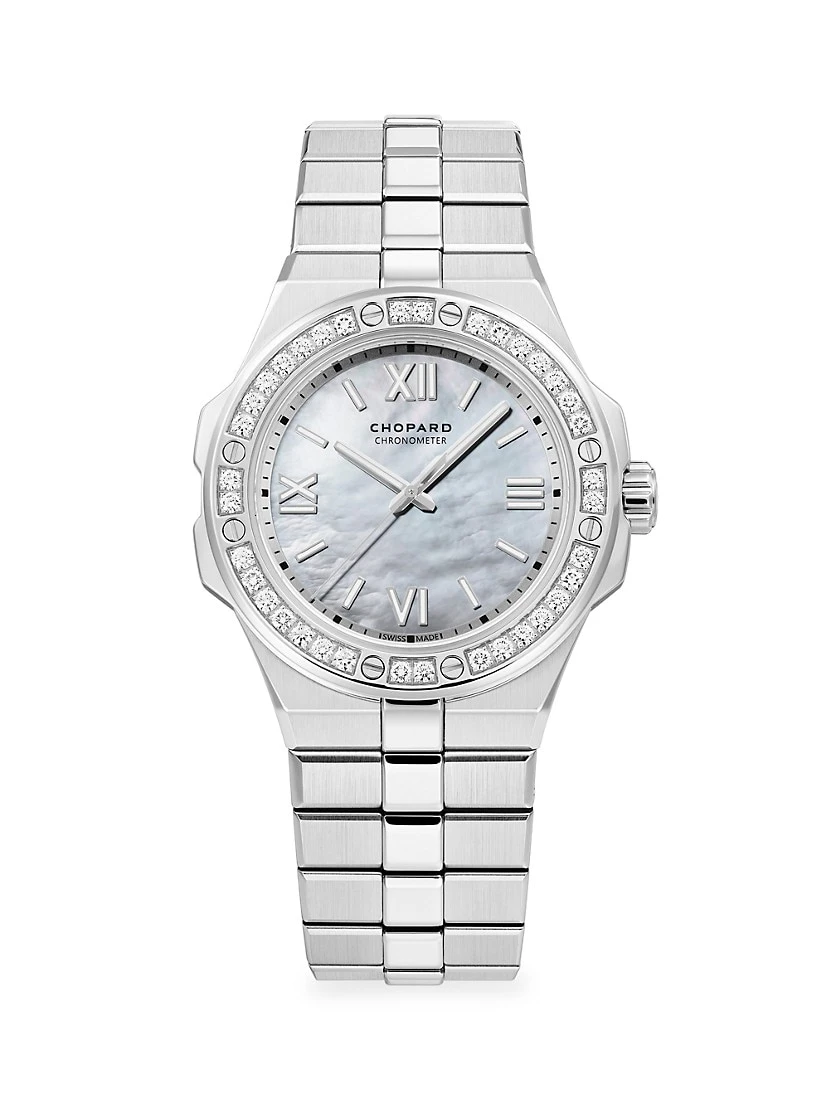 Chopard Alpine Eagle Stainless Steel & Diamond Bracelet Watch 3 Chopard Alpine Eagle Stainless Steel & Diamond Bracelet Watch
