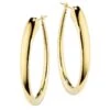 18K Yellow Gold Hoop Earrings -Fashion Jewelry & Accessories 0400010737566 GOLD