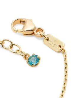 Gucci Running GG 18K Yellow Gold & Blue Topaz Necklace -Fashion Jewelry & Accessories 0400010773914 GOLD A2