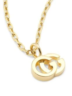 Gucci Running GG 18K Yellow Gold & Blue Topaz Necklace -Fashion Jewelry & Accessories 0400010773914 GOLD A3