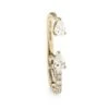 18K Yellow Gold & Diamond Single Lobe Huggie Earring -Fashion Jewelry & Accessories 0400010969520
