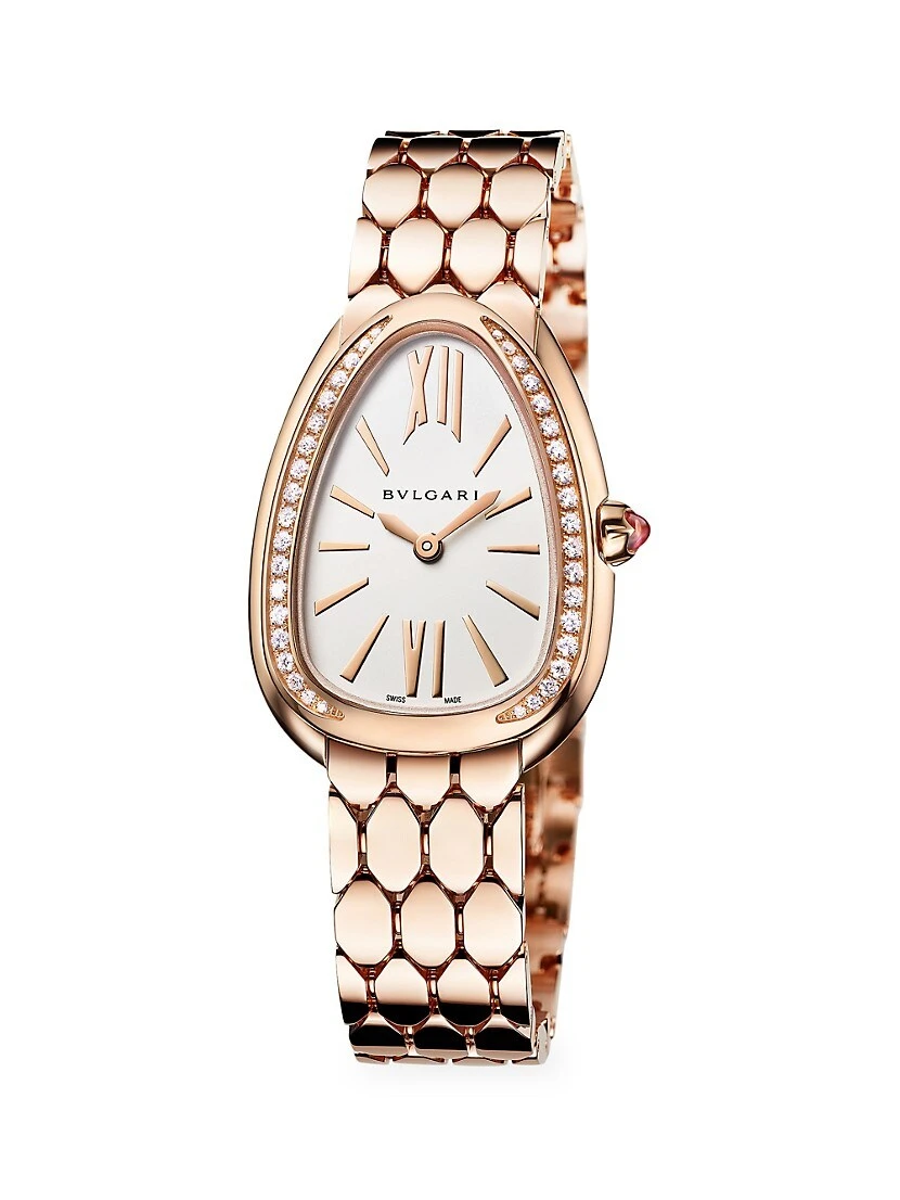 Bvlgari Serpenti Seduttori 18K Rose Gold & Diamond Bracelet Watch 3 Bvlgari Serpenti Seduttori 18K Rose Gold & Diamond Bracelet Watch