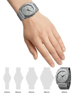 Bvlgari Octo Finissimo Extra-Thin Grey Ceramic & Titanium Bracelet Chronograph Watch -Fashion Jewelry & Accessories 0400011020667 A1
