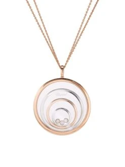 Chopard Happy Spirit Two-Tone 18K Rose Gold & Diamond Pendant Necklace