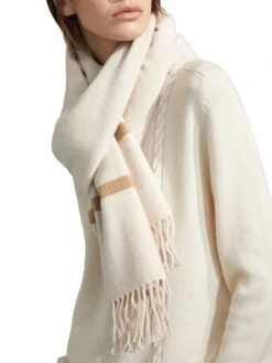LORO PIANA Twelve Cashmere Scarf -Fashion Jewelry & Accessories 0400011255895 NATURAL A9