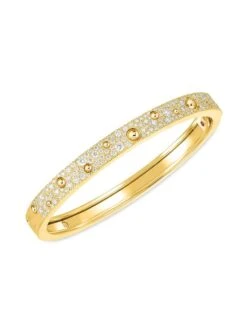 Pois Moi Luna 18K Yellow Gold & Diamond Bangle