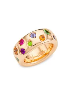 Pomellato Iconica 18K Rose Gold & Multi-Stone Medium Ring