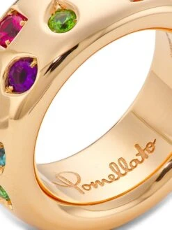 Pomellato Iconica 18K Rose Gold & Multi-Stone Medium Ring -Fashion Jewelry & Accessories 0400011363600 YELLOWGOLD A2