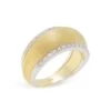 Lucia Two-Tone 18K Gold & Diamond Tapered Ring 1 Lucia Two-Tone 18K Gold & Diamond Tapered Ring -Fashion Jewelry & Accessories 0400011393240 GOLD