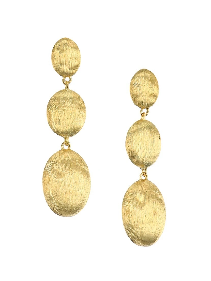 Siviglia 18K Gold Drop Earrings 3 Siviglia 18K Gold Drop Earrings