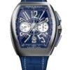 Vanguard Yachting Stainless Steel Alligator & Rubber Strap Chronograph Watch -Fashion Jewelry & Accessories 0400011436272 NAVY
