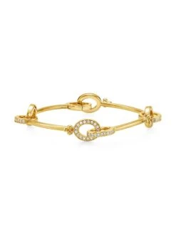 Orsina 18K Yellow Gold & Diamond Link Bracelet