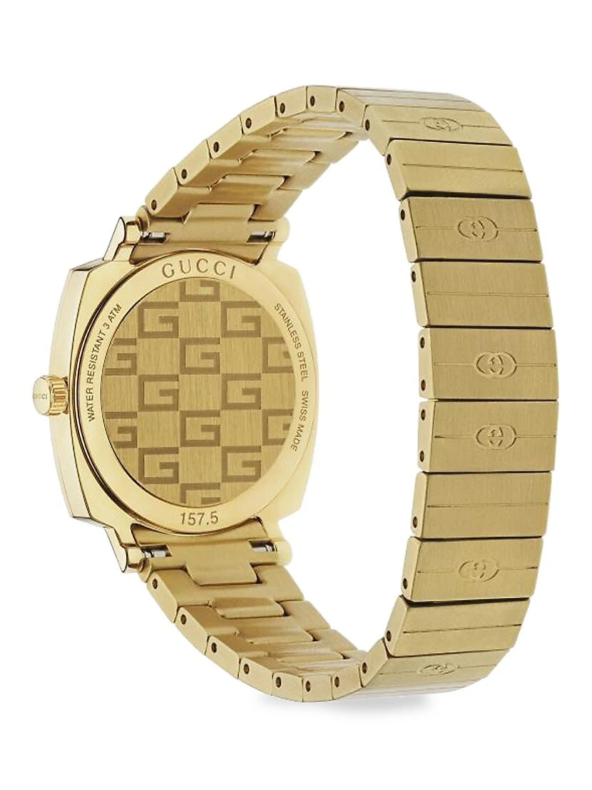 Gucci Grip GG Yellow Gold PVD Bracelet Watch 5 Gucci Grip GG Yellow Gold PVD Bracelet Watch - Image 3
