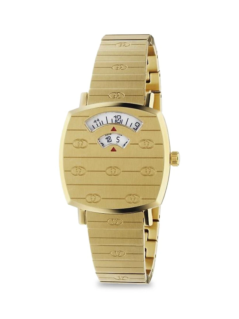 Gucci Grip GG Yellow Gold PVD Bracelet Watch 3 Gucci Grip GG Yellow Gold PVD Bracelet Watch