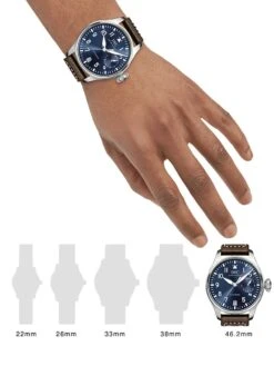 Big Pilot Le Petit Prince Stainless Steel & Leather Strap Watch -Fashion Jewelry & Accessories 0400011640996 A1