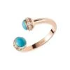 Possession 18K Rose Gold, Turquoise & Diamond Open Ring -Fashion Jewelry & Accessories 0400011643978