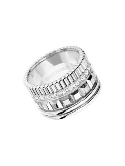 Boucheron Quatre Classique 18K White Gold & Diamond Wedding Ring