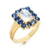 Dreamcatcher 18K Yellow Gold, Blue Moonstone & Blue Sapphire Ring 2 Dreamcatcher 18K Yellow Gold, Blue Moonstone & Blue Sapphire Ring -Fashion Jewelry & Accessories 0400012274089 YELLOWGOLD
