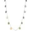 Classico Chimera Two-Tone Hammered Paillette Necklace 2 Classico Chimera Two-Tone Hammered Paillette Necklace -Fashion Jewelry & Accessories 0400012279205 SILVER
