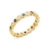 18K Gold, Diamond & Sapphire Eternity Ring -Fashion Jewelry & Accessories 0400012326677 NOCOLOR