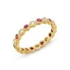 18K Gold, Diamond & Ruby Eternity Ring -Fashion Jewelry & Accessories 0400012326685 NOCOLOR