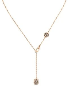 Pomellato Sabbia 18K Rose Gold & Tri-Color Diamond Lariat Necklace -Fashion Jewelry & Accessories 0400012425741 A2