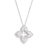 Petite Venetian Extra-Small 18K White Gold & Diamond Pendant Necklace -Fashion Jewelry & Accessories 0400012492576 WHITEGOLD