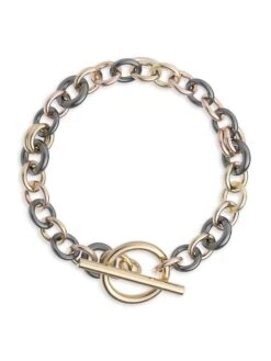Atlantis 18K Yellow Gold & Black Rhodium-Plated Chain Bracelet