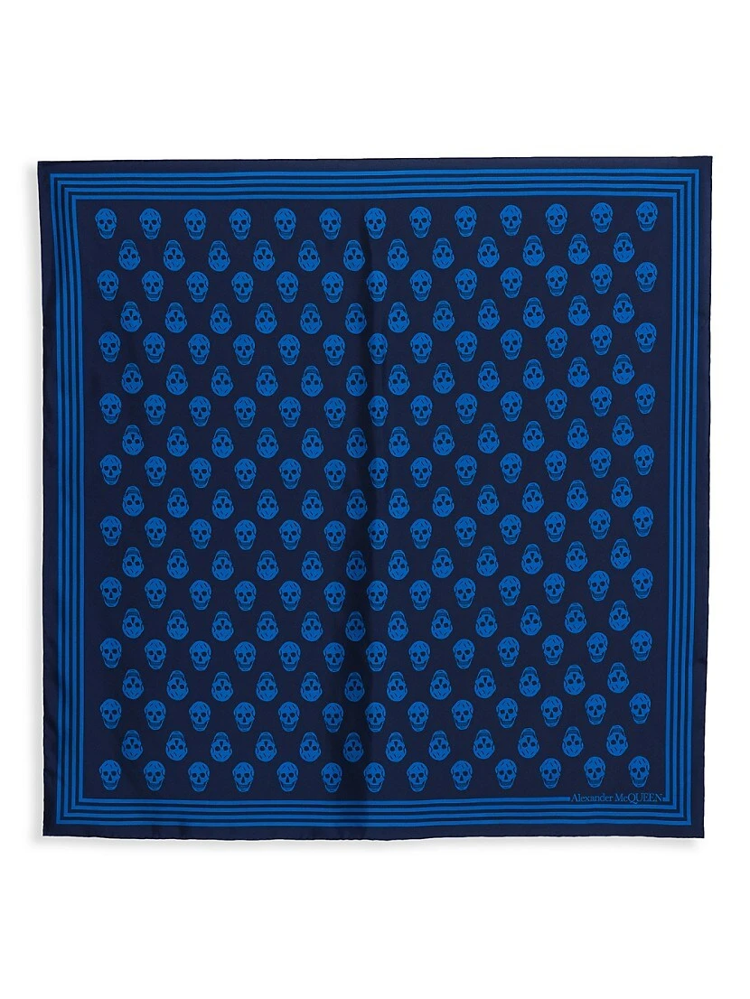 Alexander McQueen Biker Skull Silk Scarf 5 Alexander McQueen Biker Skull Silk Scarf - Image 3