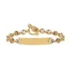 Open-Link 18K Yellow Gold & Diamond Bracelet/5MM -Fashion Jewelry & Accessories 0400012715273