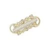 Microdame 18K Yellow Gold, Sterling Silver & Diamond 3-Link Ring -Fashion Jewelry & Accessories 0400012726803
