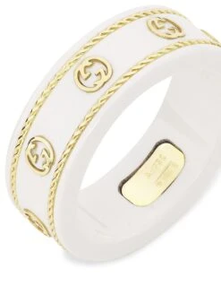 Gucci Icon Ring In Yellow Gold And Zirconia -Fashion Jewelry & Accessories 0400012938819 GOLD A3