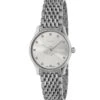 Gucci G-Timeless Slim Silver Dial Stainless Steel Bracelet Watch