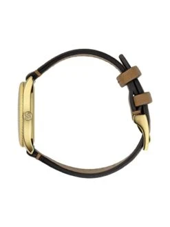 Gucci The G-Timeless Slim Goldtone Leather Strap Watch -Fashion Jewelry & Accessories 0400012990862 A3