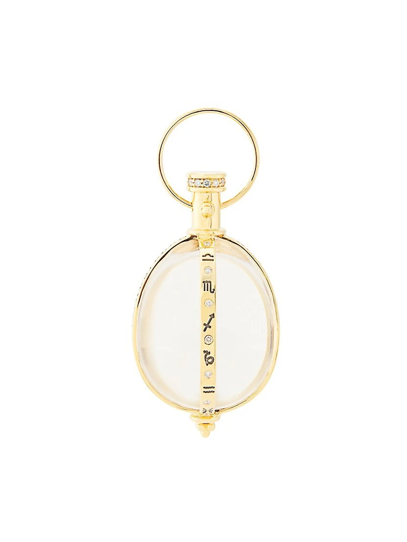 Celestial 18K Yellow Gold, Diamond & Crystal Astrid Amulet 3 Celestial 18K Yellow Gold, Diamond & Crystal Astrid Amulet