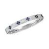 Love In Verona 18K White Gold, Diamond, & Sapphire Bangle -Fashion Jewelry & Accessories 0400013051078 NOCOLOR