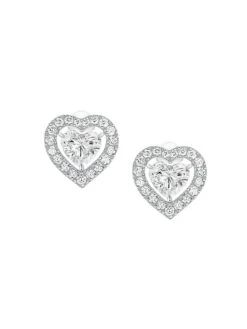 Joy Coeur 18K White Gold & Diamond Single Stud Earring