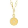 Venetian Princess 18K Yellow Gold & Diamond Satin Small Medallion Necklace