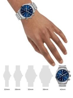 TAG Heuer Carrera Elegance 42MM Stainless Steel Bracelet Automatic Chronograph Watch -Fashion Jewelry & Accessories 0400013147060 A1