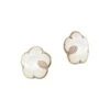 Ton Joli 18K Rose Gold, 0.14 TCW Diamond, White Agate & Mother-Of-Pearl Doublet Flower Earrings -Fashion Jewelry & Accessories 0400013267265 NOCOLOR