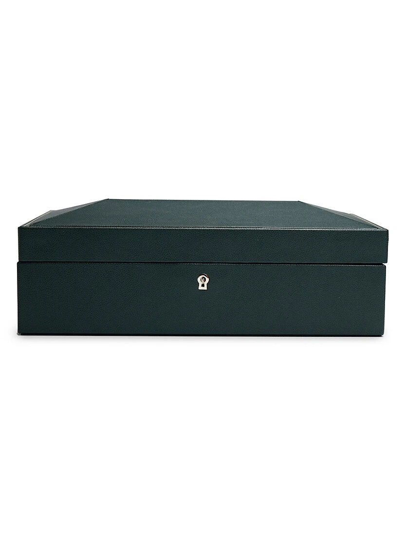 Wolf British Racing Green 10-Piece Watch Box 3 Wolf British Racing Green 10-Piece Watch Box