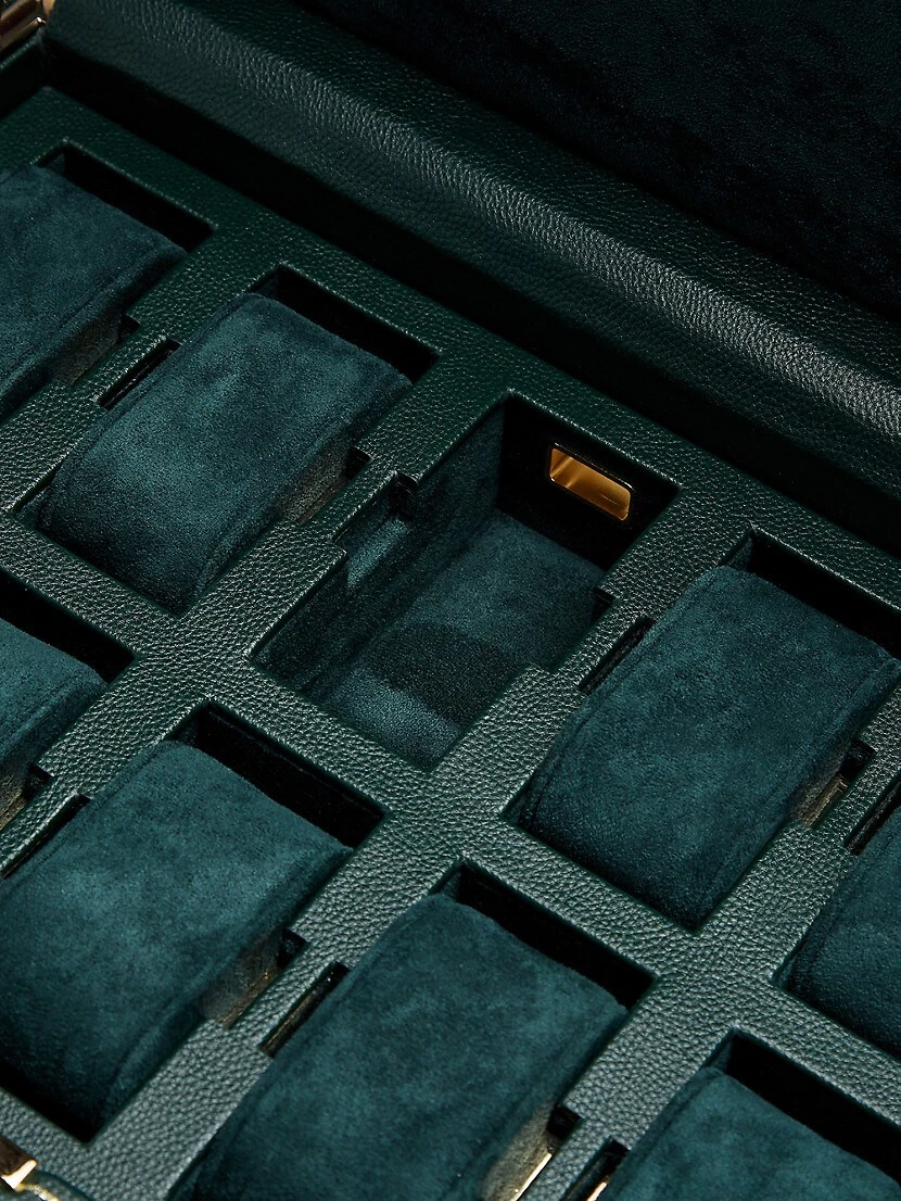 Wolf British Racing Green 10-Piece Watch Box 6 Wolf British Racing Green 10-Piece Watch Box - Image 4