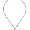 Gucci Interlocking Textured G Sterling Silver Pendant Necklace -Fashion Jewelry & Accessories 0400013325413 SILVER