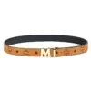 MCM Logo Belt -Fashion Jewelry & Accessories 0400013431893 COGNAC