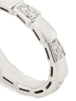Bvlgari Serpenti Viper 18K White Gold & Pavè Diamond Ring -Fashion Jewelry & Accessories 0400013440779 WHITEGOLD A3