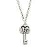 Gucci GG Key Sterling Silver Pendant Necklace 2 Gucci GG Key Sterling Silver Pendant Necklace -Fashion Jewelry & Accessories 0400013458502 SILVER
