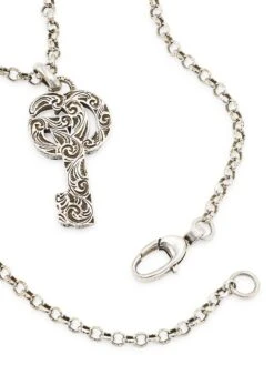 Gucci GG Key Sterling Silver Pendant Necklace -Fashion Jewelry & Accessories 0400013458502 SILVER A2