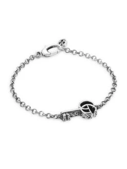 Gucci GG Key Sterling Silver Bracelet