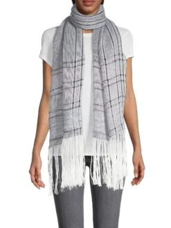 Rag & Bone Kara Playa Striped Linen-Blend Scarf